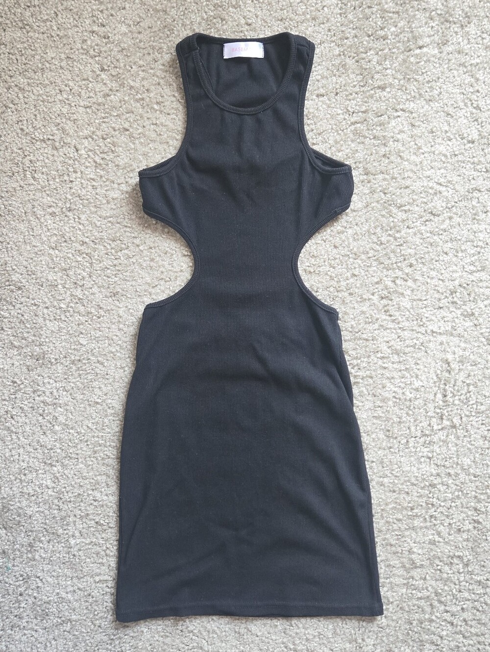 Black Cut Out Mini Dress
